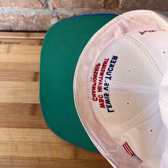 Lewis-Tucker 1993 Las Vegas Snapback Hat WBC Heavyweight Boxing Mirage Hotel - Picture 7 of 10